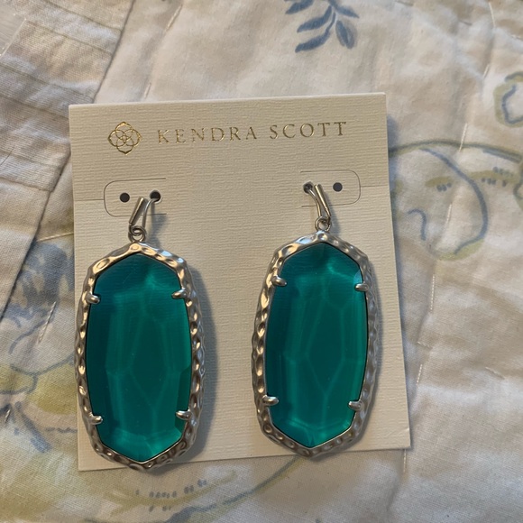 Kendra Scott Jewelry - Kendra Scott Ella earrings NWT silver and turq